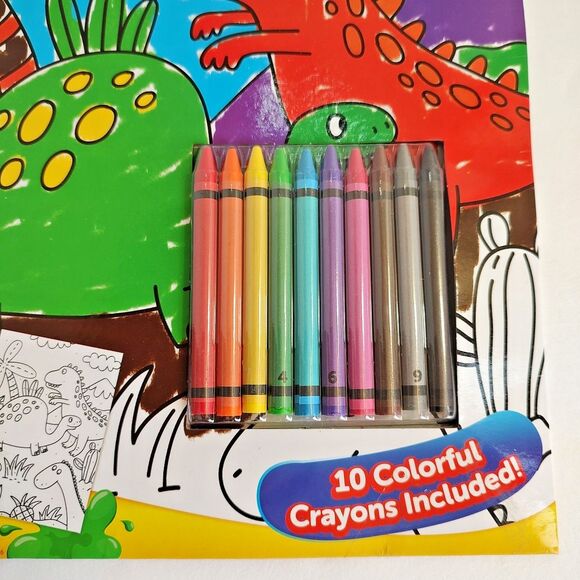 Grafix Crayon By Number 1 Printed Sheet 10 Crayons Learning Play Age 6+ Craft - Picture 10 of 11
